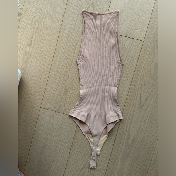 A.L.C Stretchy Bodysuit Tank Top. Excellent Condition. Size S. NUDE - Picture 3 of 5
